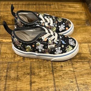 Vans Kids Space-Themed Black Sneakers